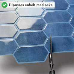 Outlet Alexandra blå selvklebende veggfliser Veggfliser