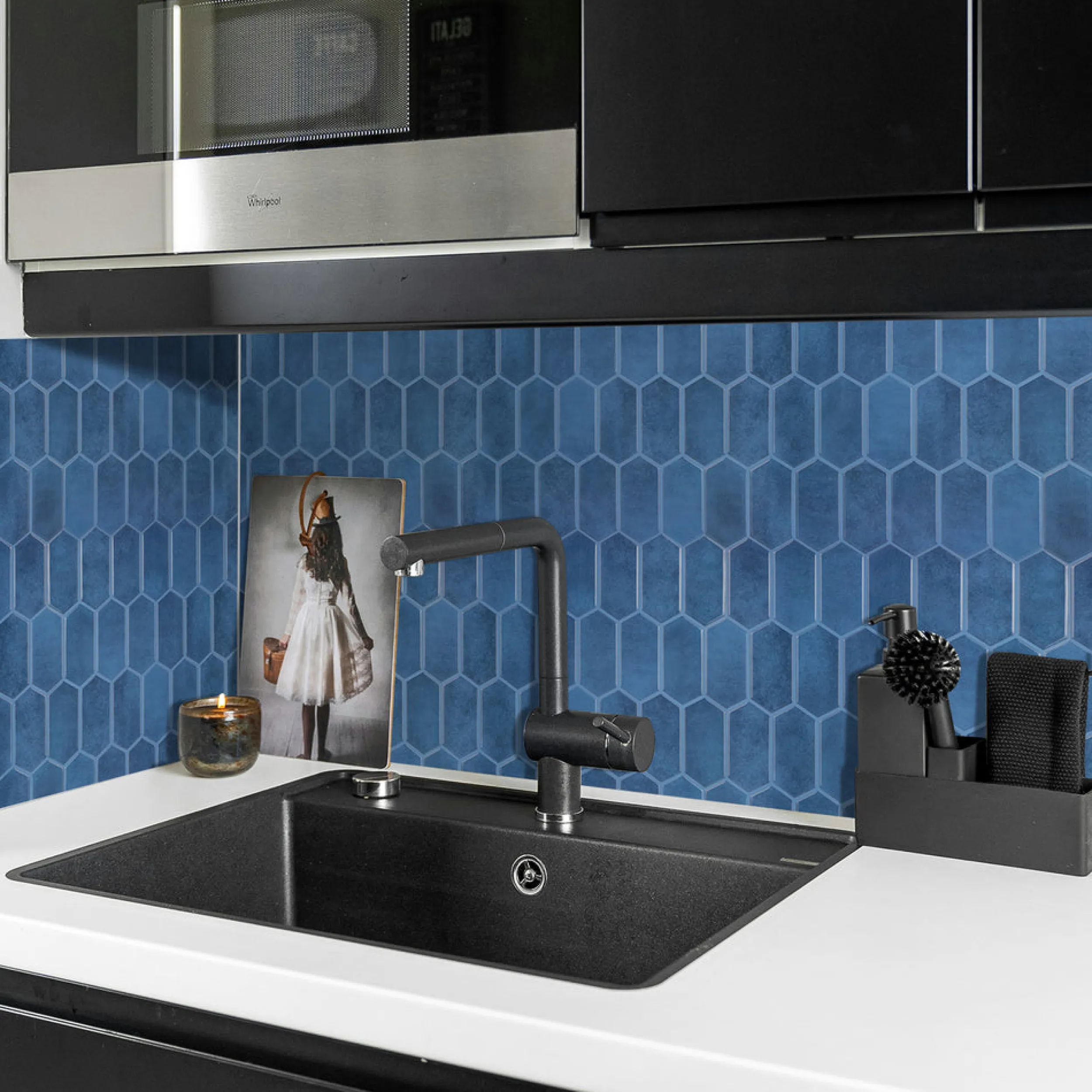 Outlet Alexandra blå selvklebende veggfliser Veggfliser