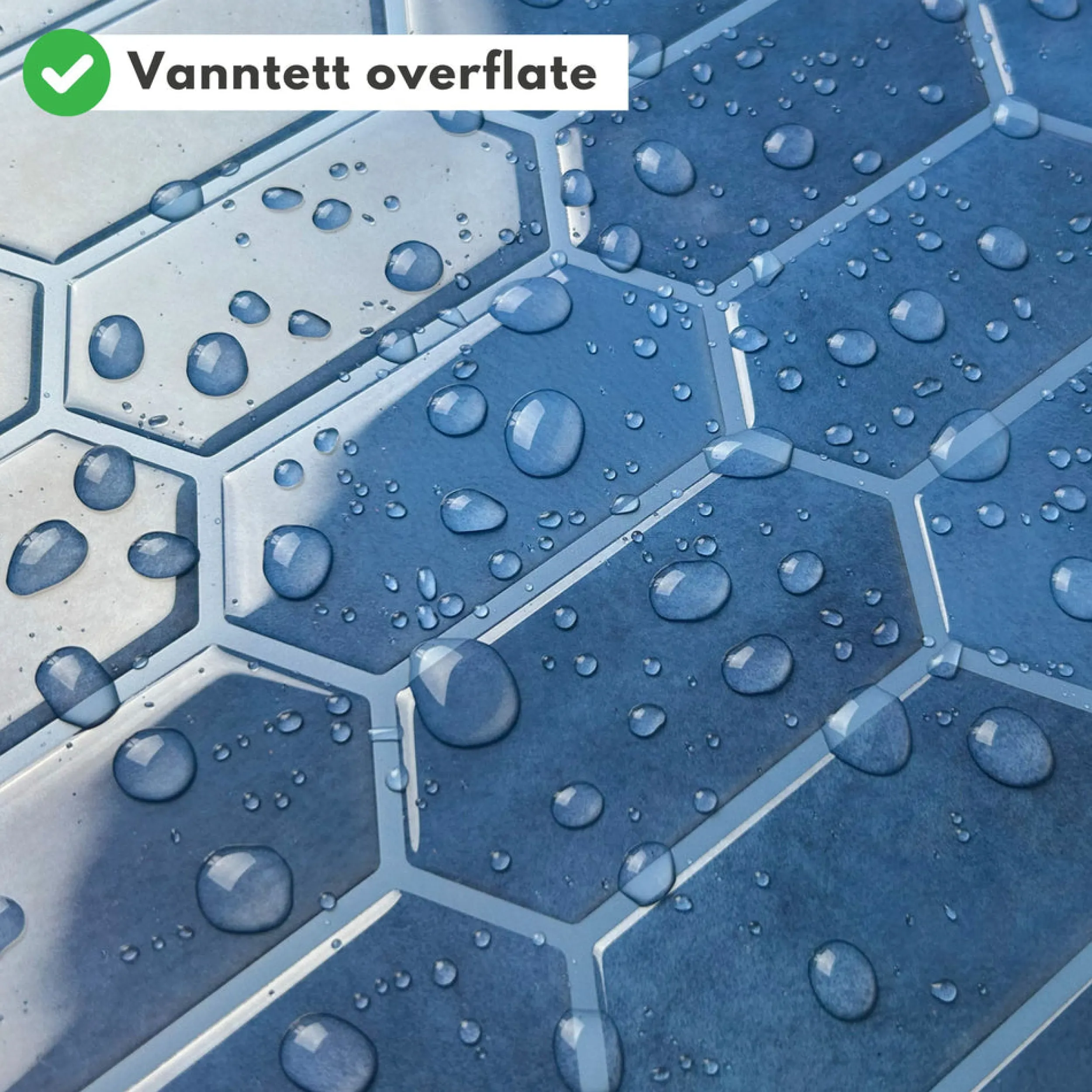 Outlet Alexandra blå selvklebende veggfliser Veggfliser