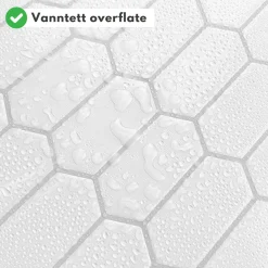 Fashion Alexandra hvit selvklebende veggfliser Veggfliser