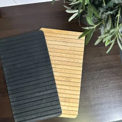 Discount Armlenebrett sort/natur Pynt
