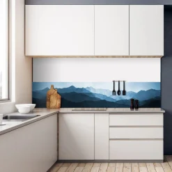Clearance Azure Horizon selvklebende backsplash Veggfliser | Gulvfliser