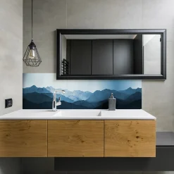 Clearance Azure Horizon selvklebende backsplash Veggfliser | Gulvfliser