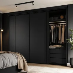 Sale Black supermatt kontaktplast Ensfarget | Baderomsmøbler