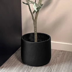 Clearance Cem potte, 17 cm sort Potter Og Vaser