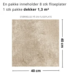 Clearance Charleston selvklebende fliser Veggfliser | Gulvfliser