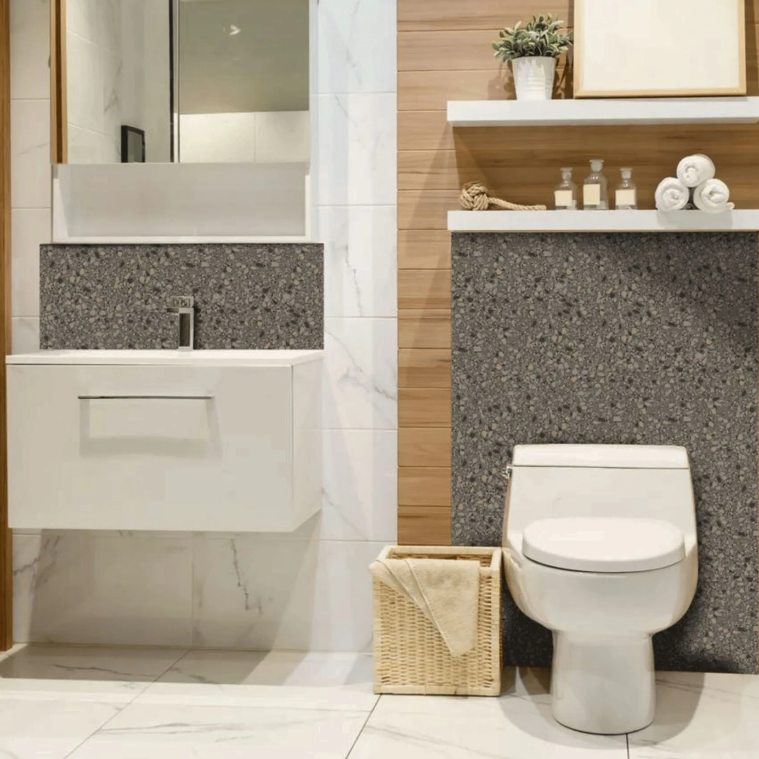Best Clemont terrazzo selvklebende fliser Veggfliser | Gulvfliser