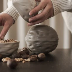 Clearance DBKD Walnut skål dust Pynt