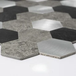 Outlet Espresso hexagon selvklebende fliser Veggfliser