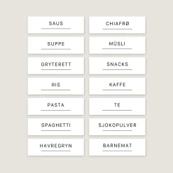 Sale Etiketter tørrvarer 14 pk Etiketter | Etiketter