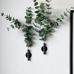 Best Eucalyptus& Manhattan veggvase, sort matt Potter Og Vaser | Kunstige Planter