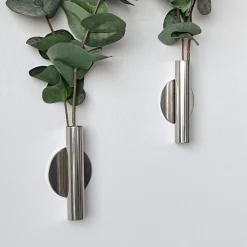 Fashion Eucalyptus& Manhattan veggvase, sølv Potter Og Vaser | Kunstige Planter