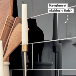 Fashion Hailey sort selvklebende veggfliser Veggfliser | Til Kjøkkenvegg