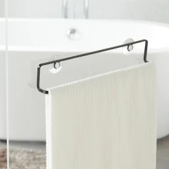 Best Håndkleholder med sugekopp sort Vaskerom | Baderom