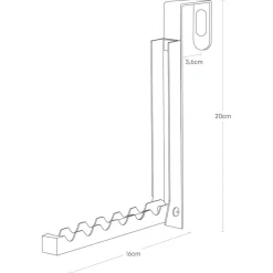 Discount Holder til kleshenger over dør sort Garderobe | Vaskerom