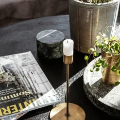 Discount House Doctor Anit lysestake antikk messing Lysestaker Og Lykter