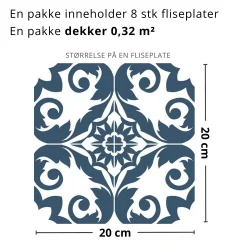 Discount Ingeborg selvklebende fliser Gulvfliser | Veggfliser