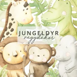 Fashion Jungeldyr klistremerker Barnestickers