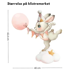 Discount Kanin på sky klistremerke Barnestickers