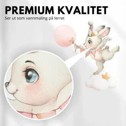 Discount Kanin på sky klistremerke Barnestickers
