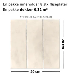 Best Katja sand selvklebende fliser Veggfliser | Gulvfliser