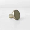 Clearance Knott, børstet messing 22 mm Håndtak