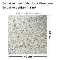 Hot London terrazzo selvklebende fliser Veggfliser | Gulvfliser