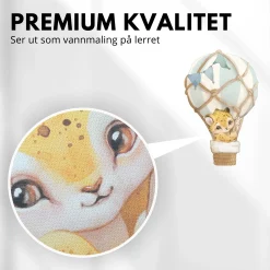 Fashion Luftballong klistremerke, blå Barnestickers