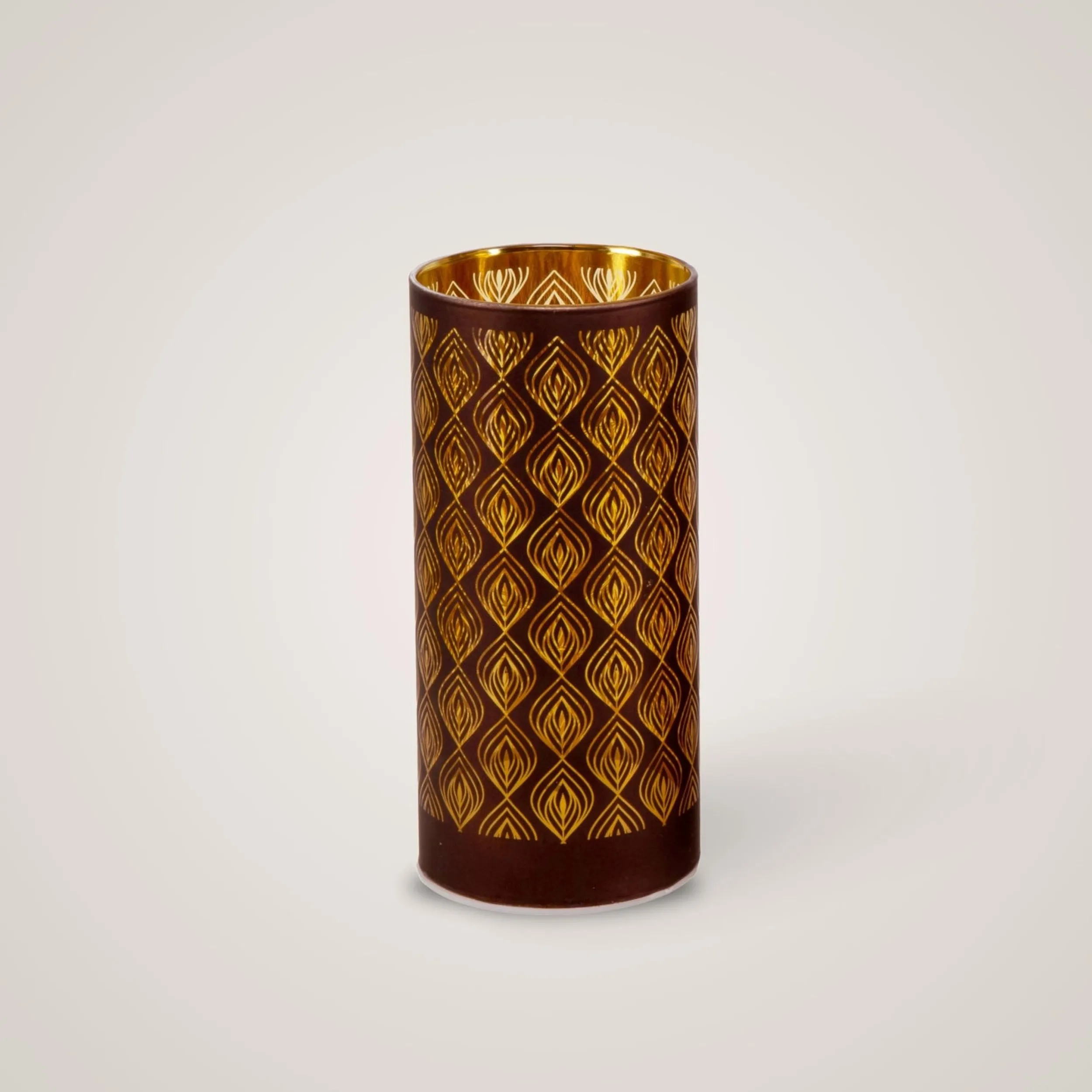 New Lyslykt LED Oriental, brun liten Lysestaker Og Lykter