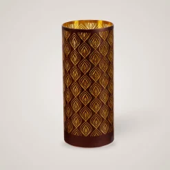 New Lyslykt LED oriental, brun medium Lysestaker Og Lykter