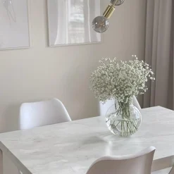 New Marmor romeo hvit matt kontaktplast Marmor | Bord