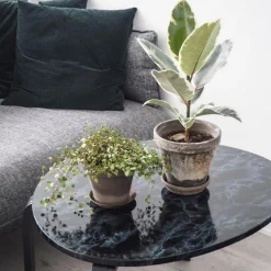 Fashion Marmor sort/blå kontaktplast Marmor | Bord