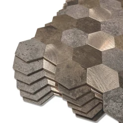 Best Mocca hexagon selvklebende veggfliser Veggfliser | Til Kjøkkenvegg