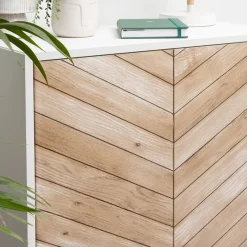 Discount Moderne fiskebein natur kontaktplast Bord | Baderomsmøbler