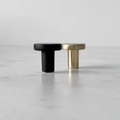 Sale Moderne knott, sort 22 mm Håndtak