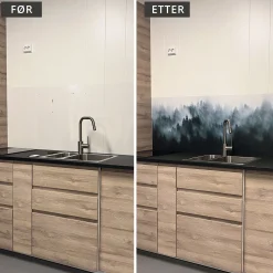 Outlet Northern Veil selvklebende backsplash Veggfliser | Gulvfliser