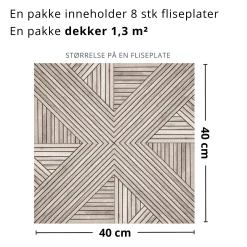 Fashion Oda selvklebende fliser Veggfliser | Gulvfliser