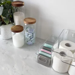 Outlet Oppbevaringsboks transparent, liten Vaskerom | Baderom