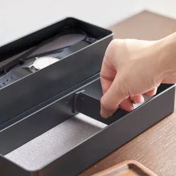 Discount Oppbevaringsbokser med lokk sort Garderobe | Gang