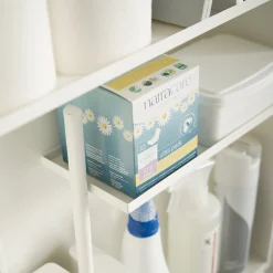 Sale Oppbevaringshylle med hjul hvit Baderom | All Organisering