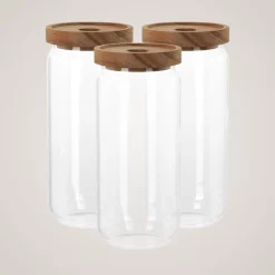 Online 3-pk glasskrukke 1000 ml Vaskerom | Baderom