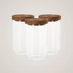 Fashion 3-pk glasskrukke 700 ml Vaskerom | Baderom