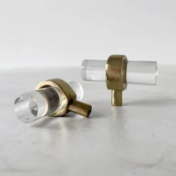 Discount 2-pk knott Cylinder, glass Håndtak