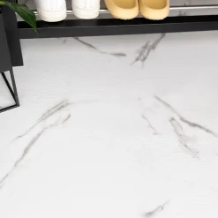 Fashion 10-pk Marmor hvit selvklebende gulvfliser Gulvfliser