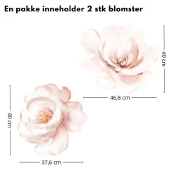 Online 2-pk Peoner klistremerker Barnestickers