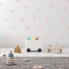Outlet 25-pk prikker klistremerker, rosa Barnestickers