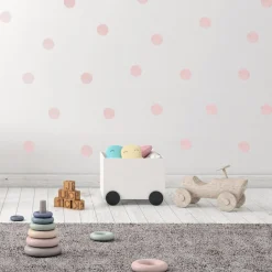 Outlet 25-pk prikker klistremerker, rosa Barnestickers