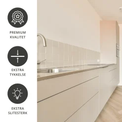 Outlet Premium beige matt kontaktplast Ensfarget | Kjøkken