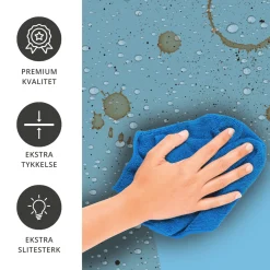 New Premium Caribbean blå matt kontaktplast Ensfarget | Baderomsmøbler