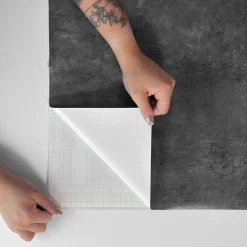 Fashion Premium Limewash antrasitt kontaktplast Betong Og Stein | Bord